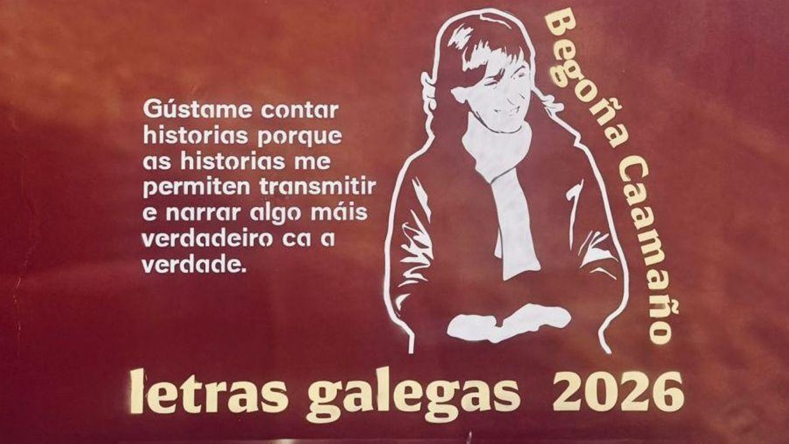 El último mural de esta serie, de este año, está dedicado a Begoña Caamaño.