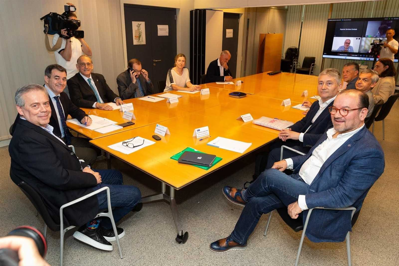 Una de las úlitmas reuniones del Consello de Docencia Clínica.