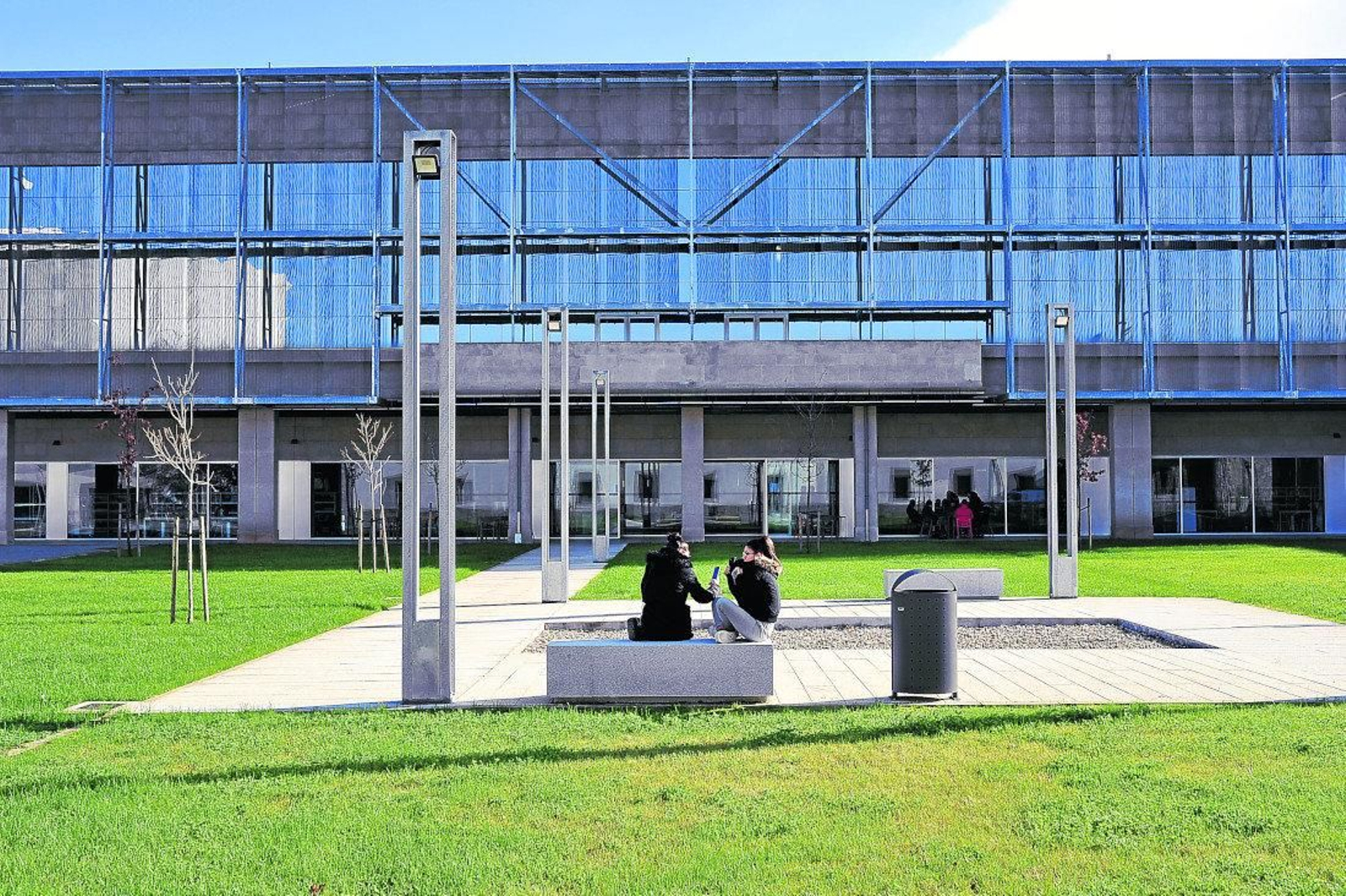 La plaza de la biblioteca, en el barrio de San Francisco.
