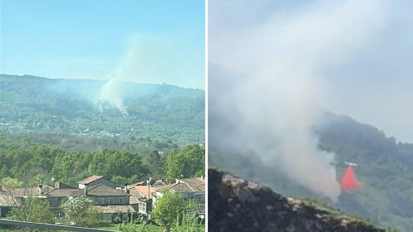 Incendio en Paderne de Allariz