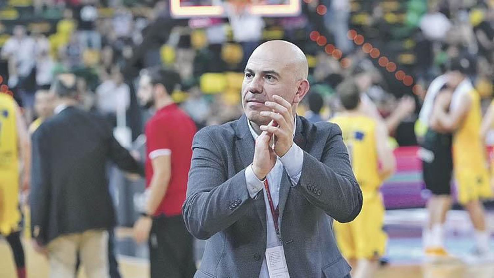 Alonso, en la Final Four que disputó cuando entrenaba al Palma.