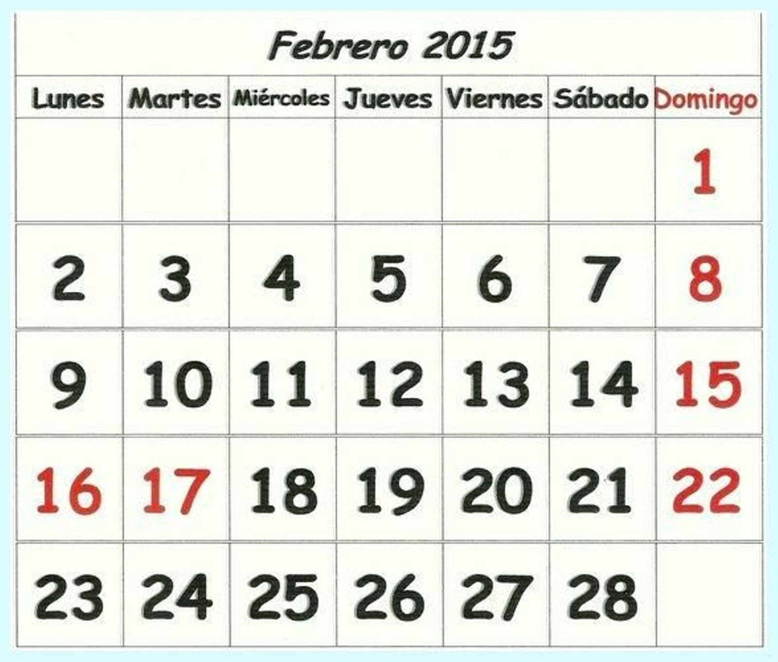 Calendario.