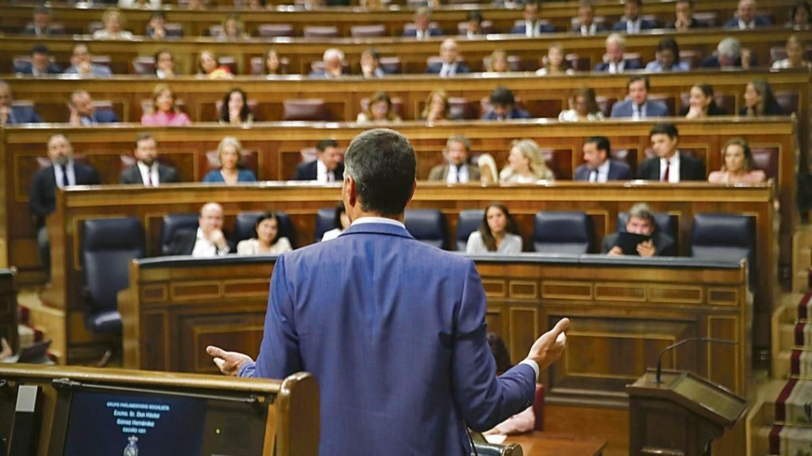 Sánchez, en una de sus intervenciones en el Congreso.