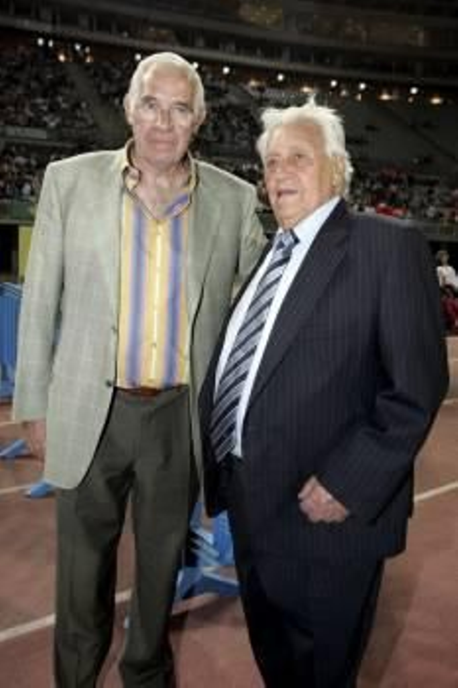 Luis Aragonés y Luis Molowny en una imagen hecha  en 2005.
