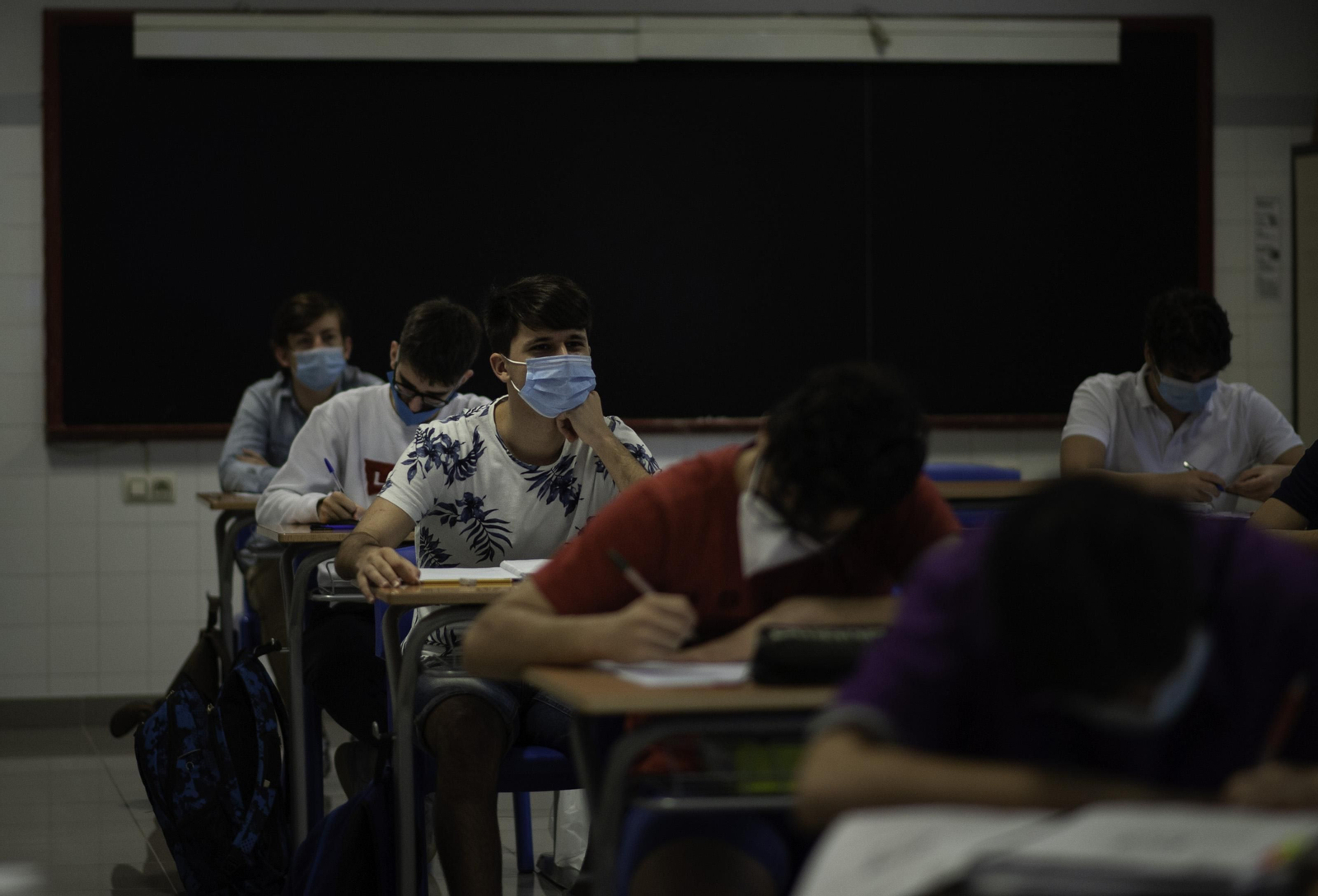 Clases bachillerato en el colegio Salesianos (Foto: Martiño Pinal)