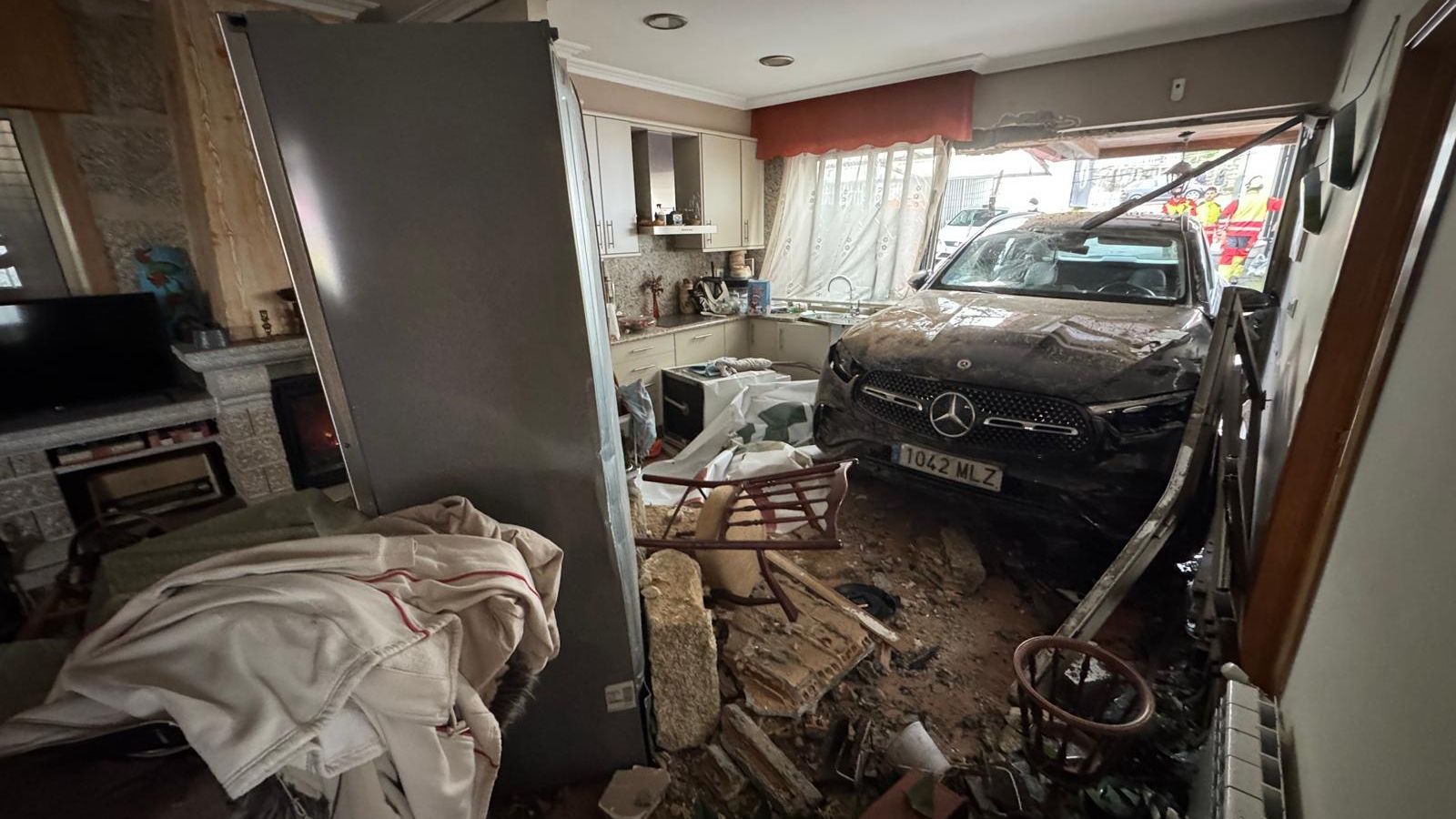 Imagen desde el interior de la casa.