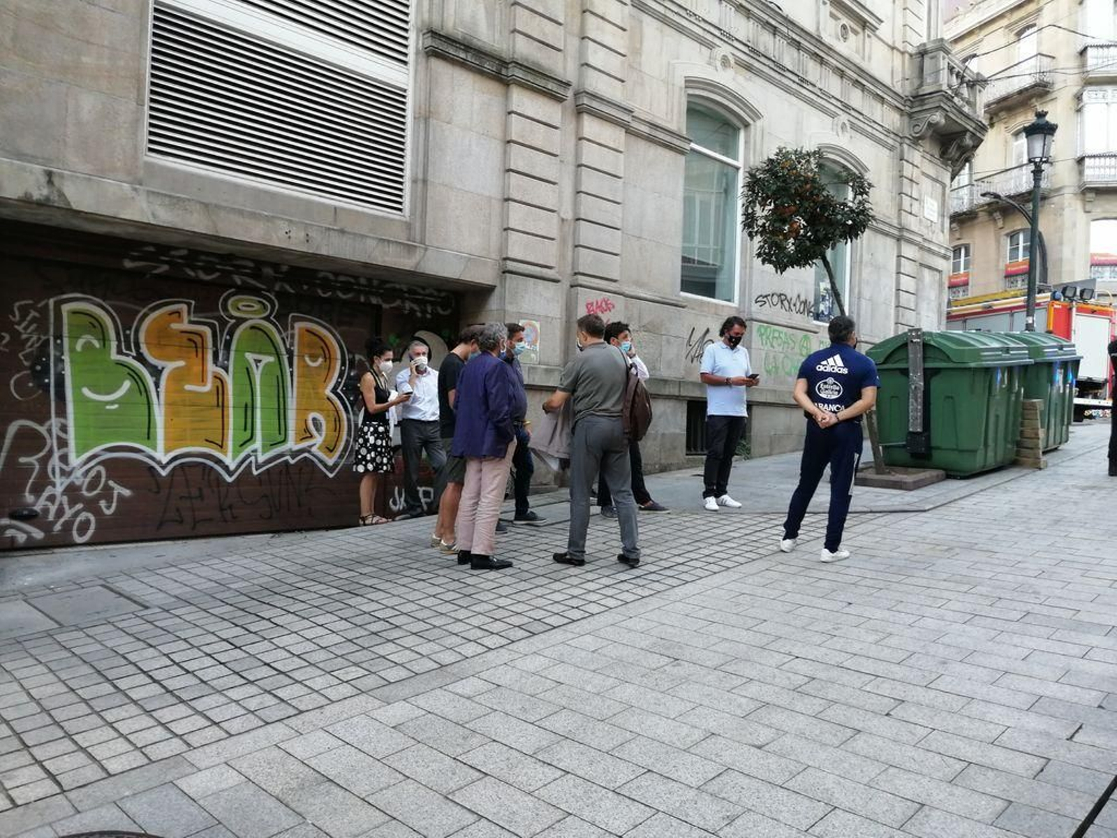 Un incendio se desata en la sede del Celta 86