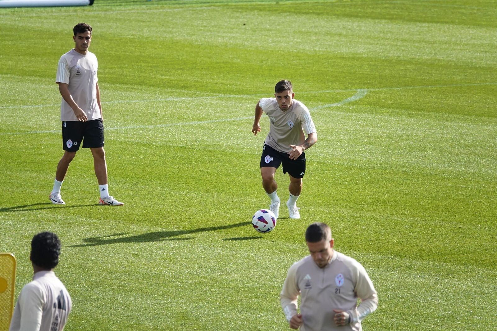 Entrenamiento del Celta en Mos.