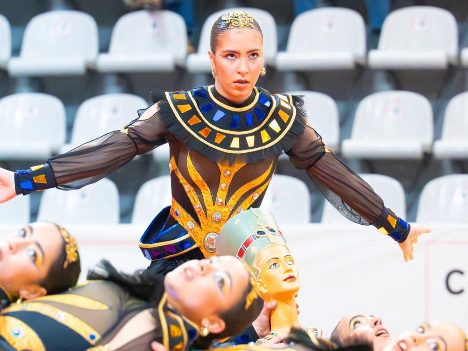 María Miranda, patinadora clasificada para la Copa del Mundo.