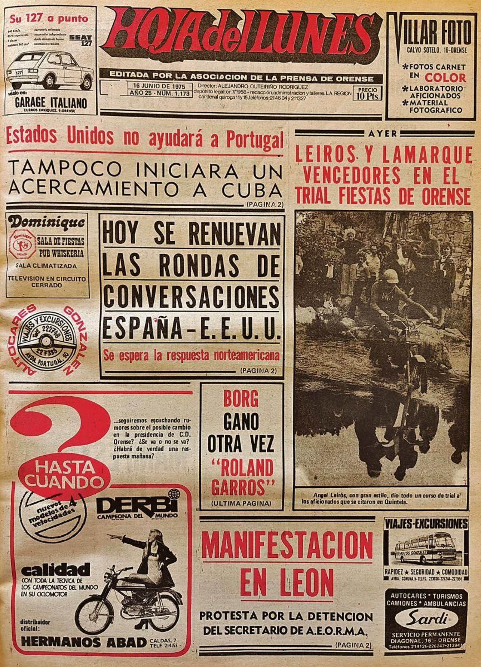 Primera página de 1975