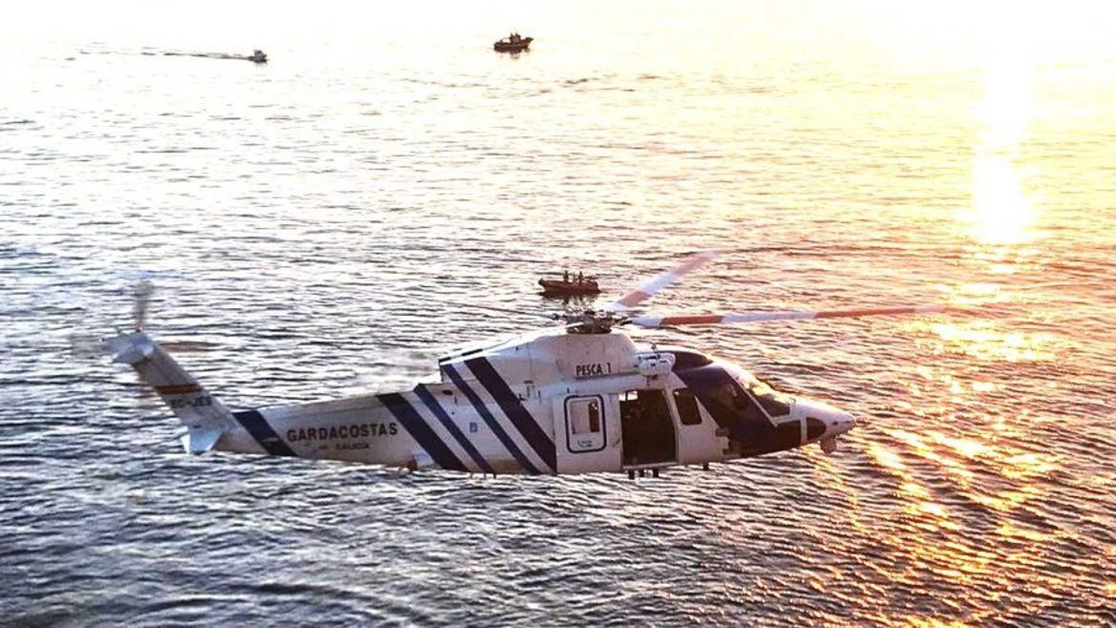 El helicóptero Pesca I.