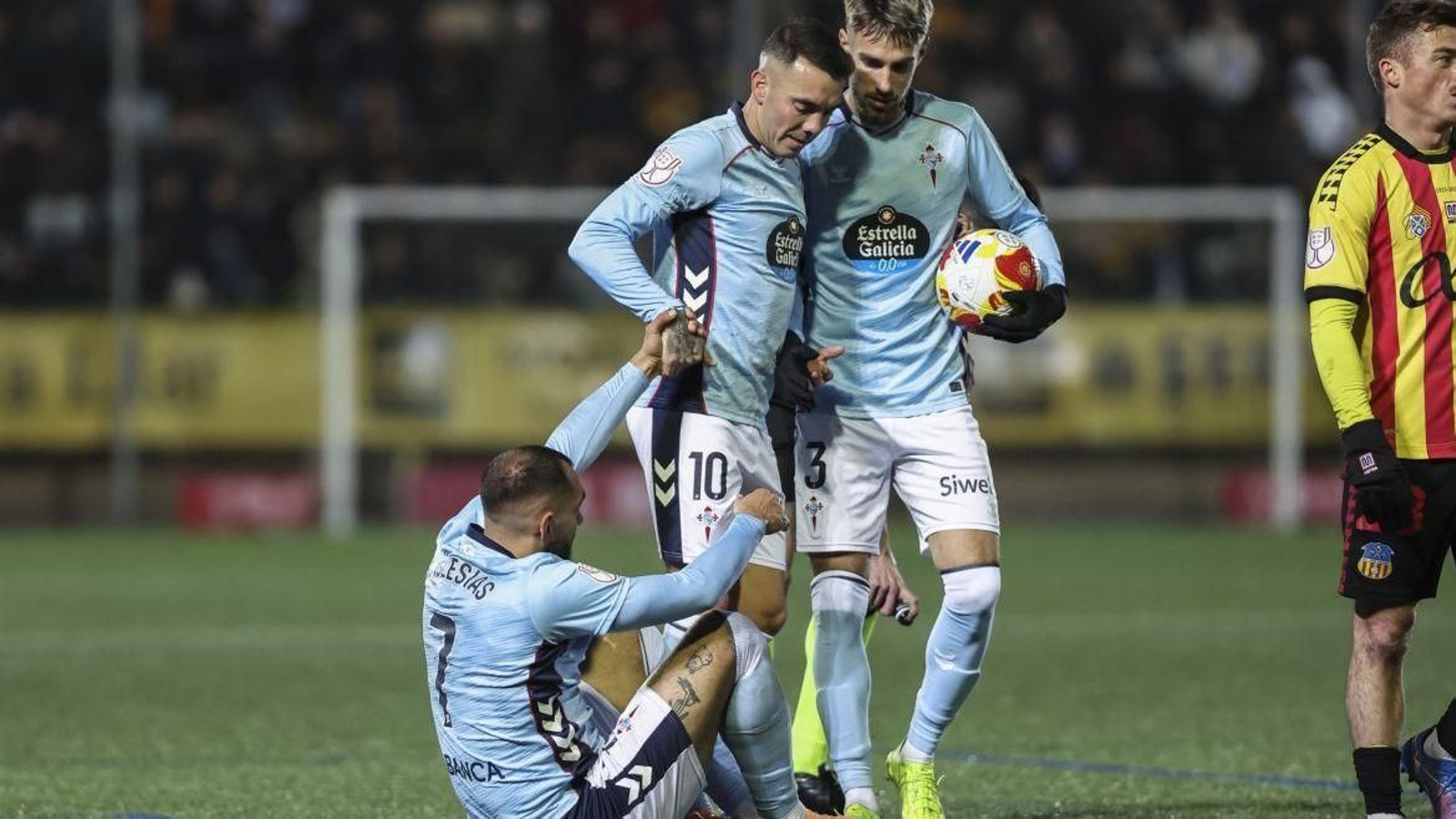 Óscar Mingueza, Borja Iglesias y Iago Aspas fueron los elegidos para realizar los tres primeros lanzamientos de penalti.