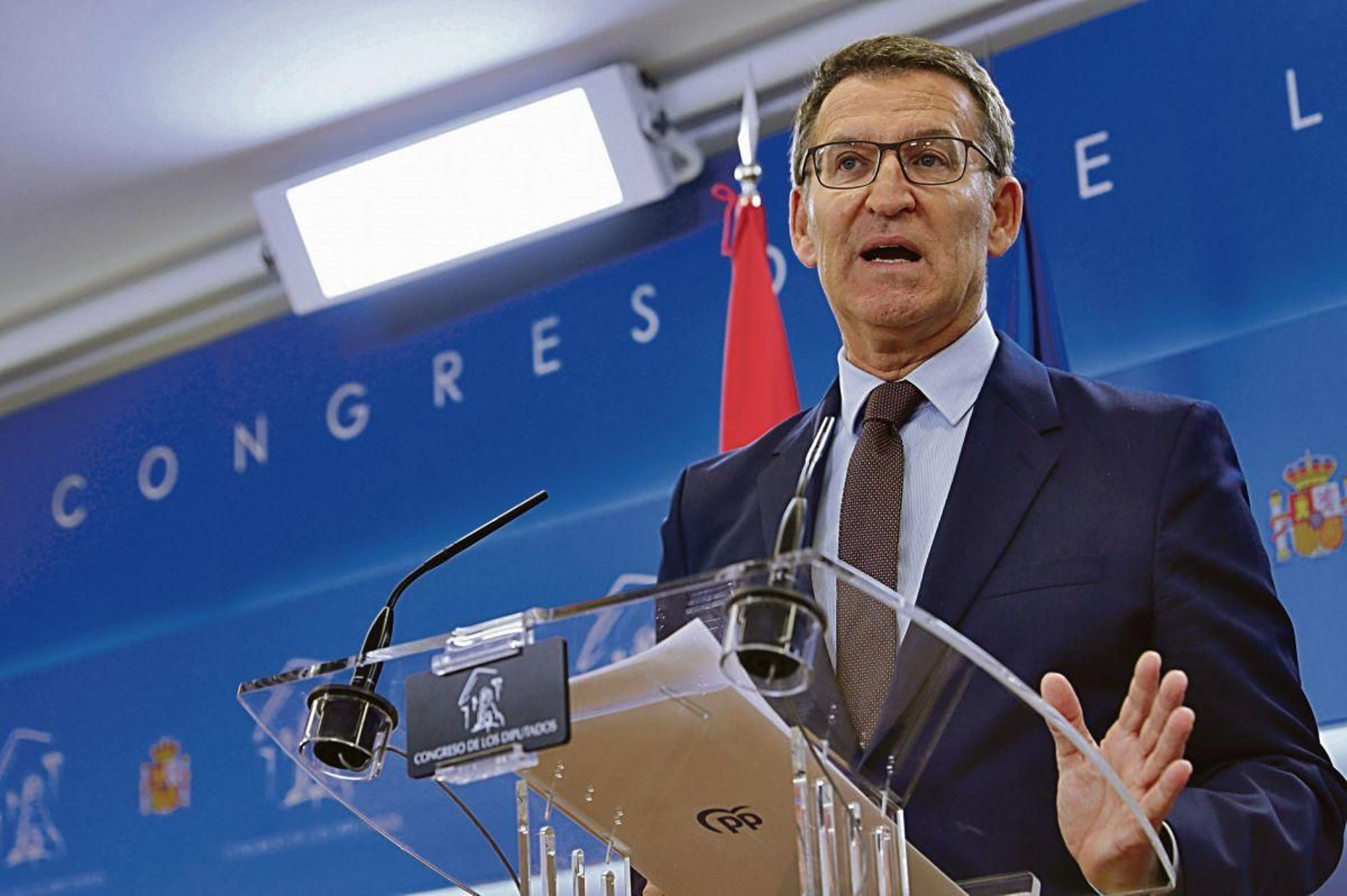 Feijóo, ayer en el Congreso.