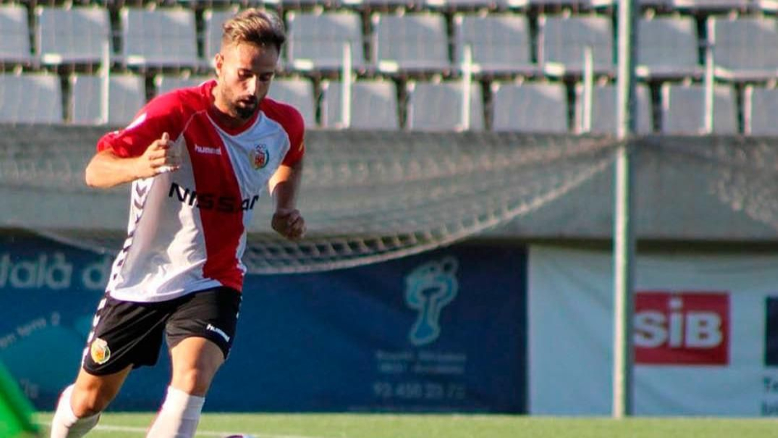 Diego Martínez, en un partido con la camiseta del L'Hospitalet.