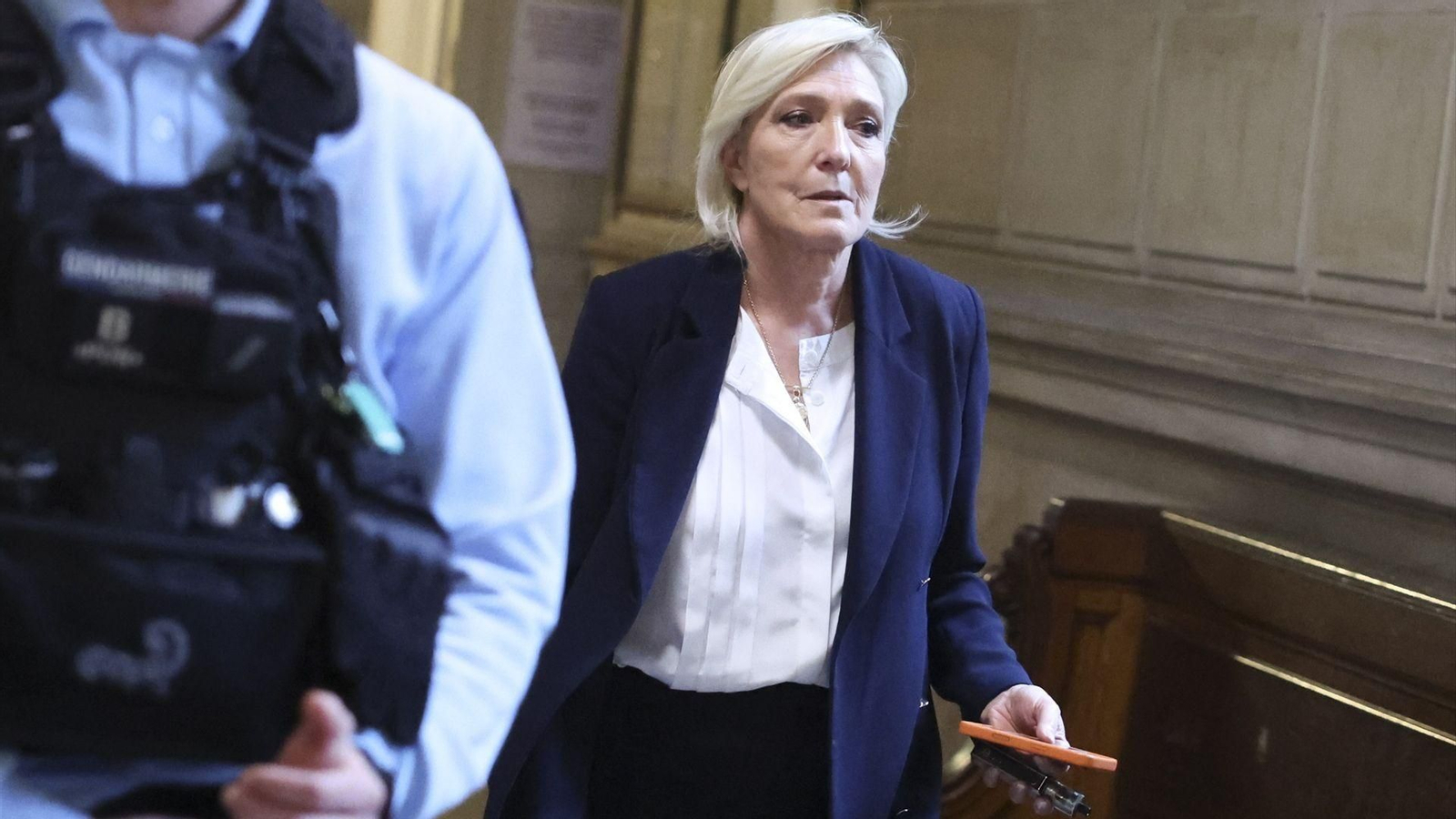 Marine Le Pen en los tribunales de Francia en una imagen de archivo.