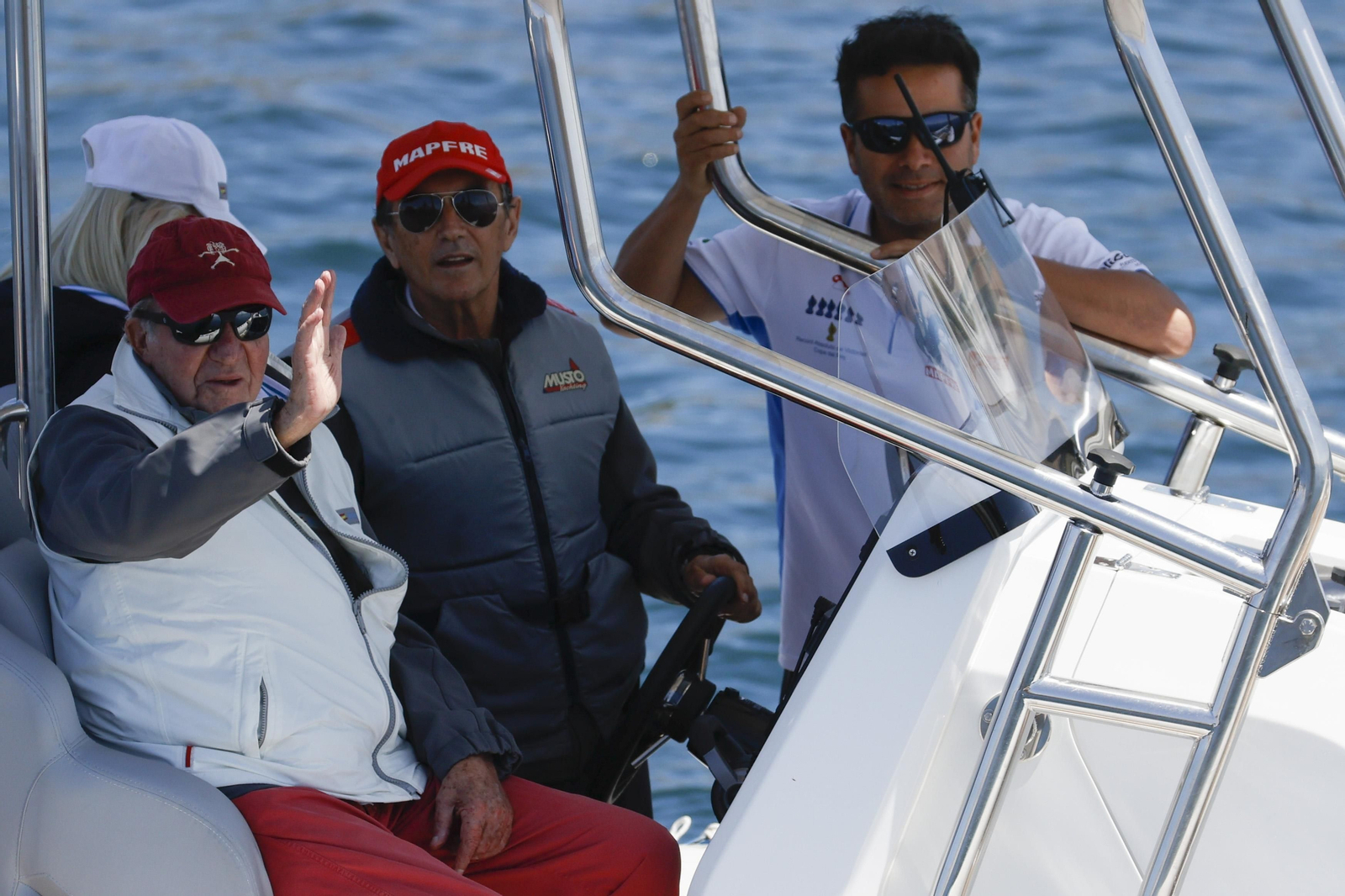 El rey emérito, en Sanxenxo.