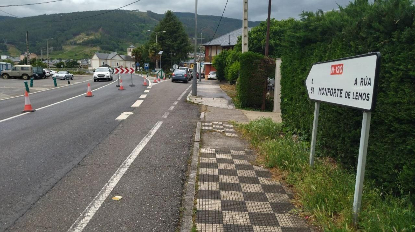 Desvío de la zona del accidente.