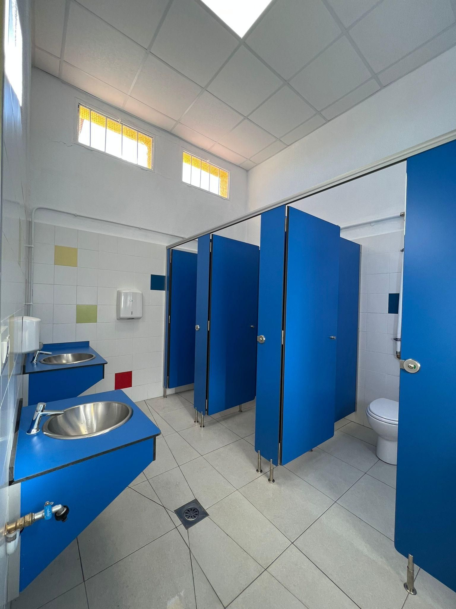 Estado actual de los baños.