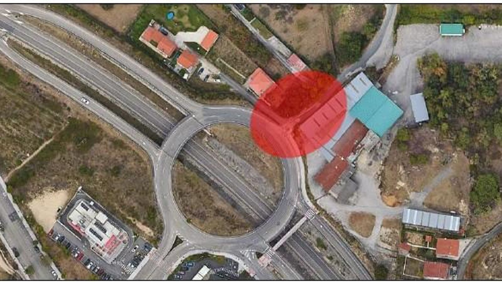 Lugar del enlace con la N-525, origen del nuevo vial que comunicará con Barrocás.