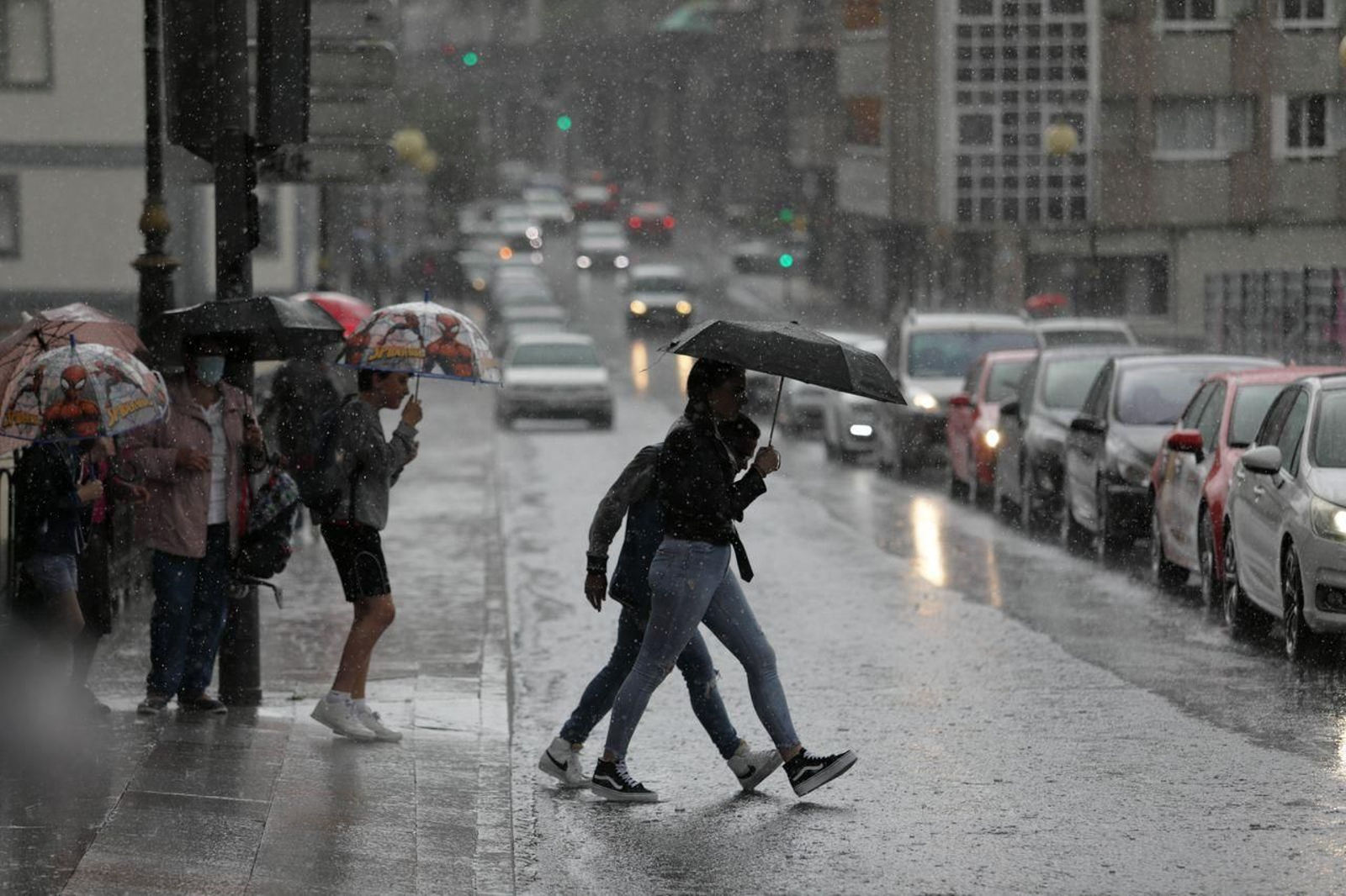 Día de lluvias tormentosas. José Paz