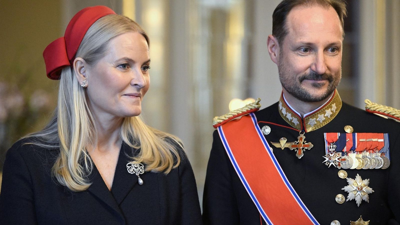 La princesa Mette-Marit con Haakon de Noruega