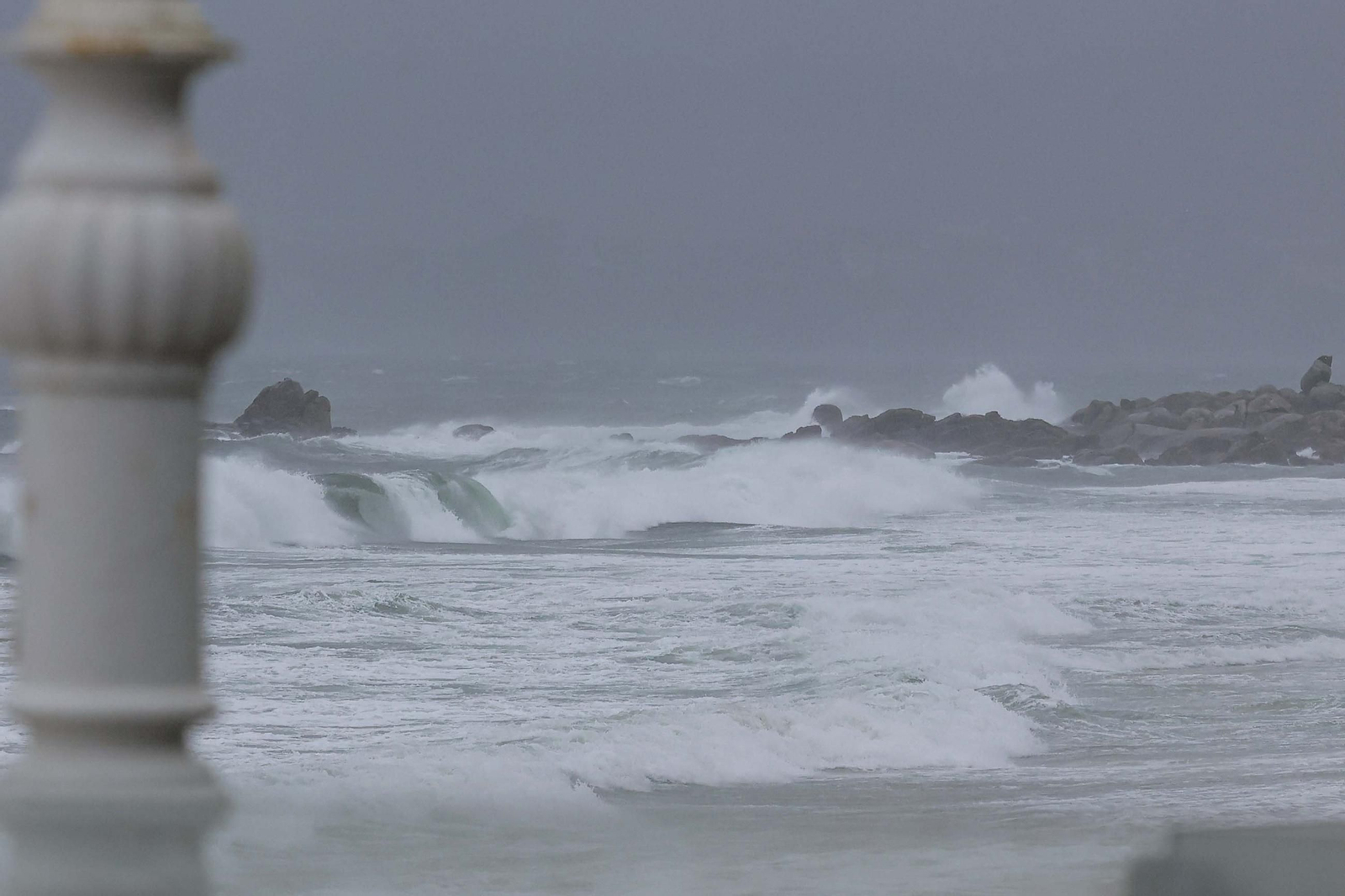 GALERÍA | Los estragos de la borrasca Herminia en Vigo