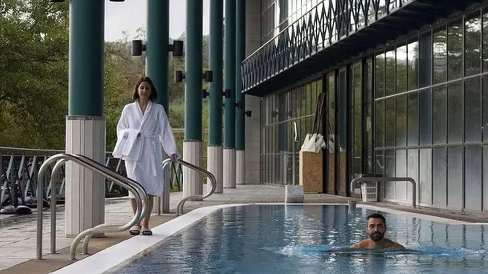 Balnearios de referencia: los balnearios de Laias (en la imagen) y Arnoia, entre los mejores del norte de España.