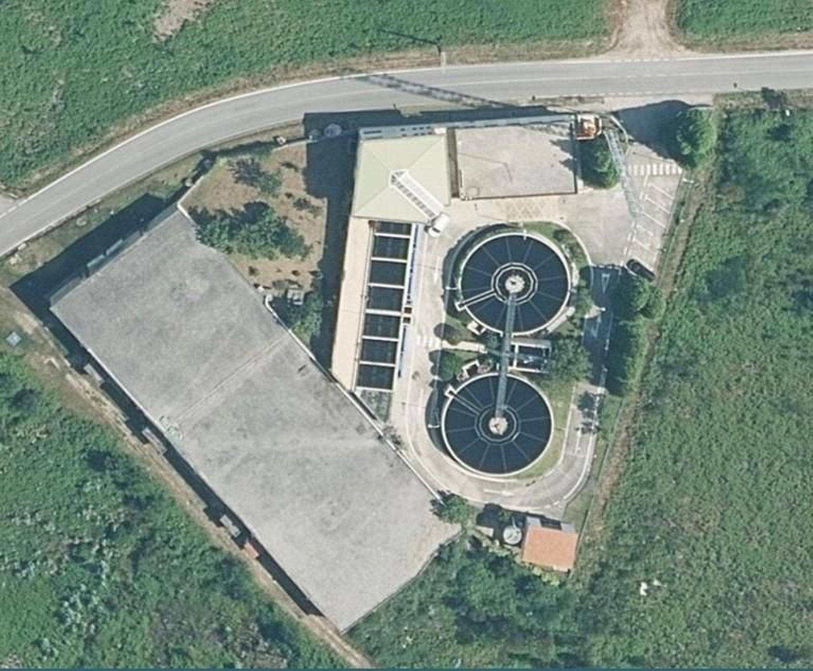 Vista de la situación actual de la ETAP del Salnés.