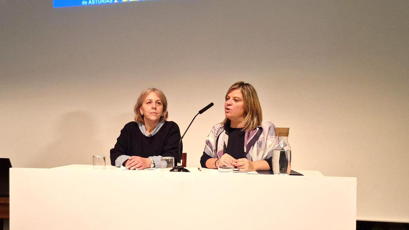 La vicepresidenta del Principado, junta a la presidenta de AEERA