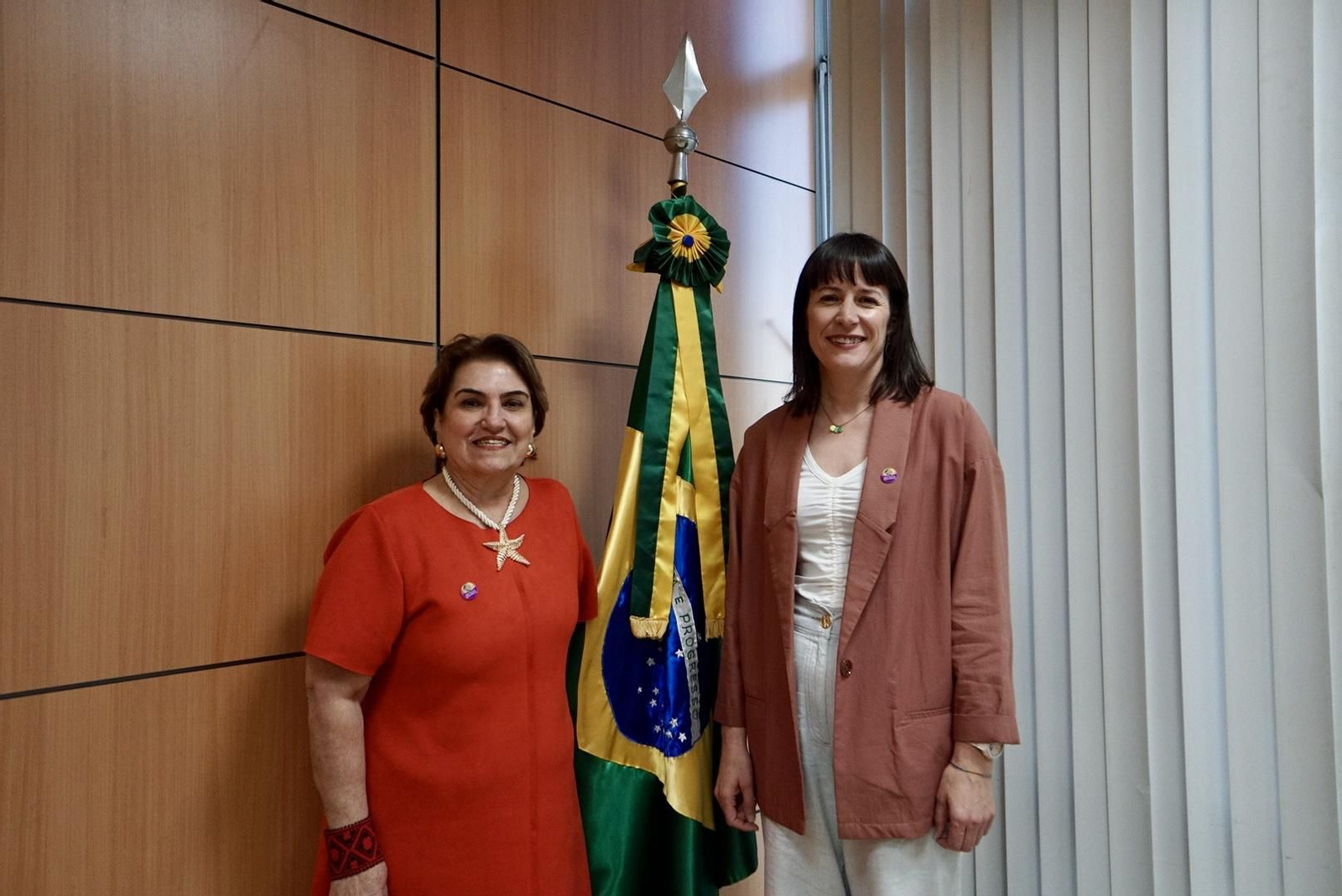 Ana Pontón y la ministra brasileña Marcia Lopes