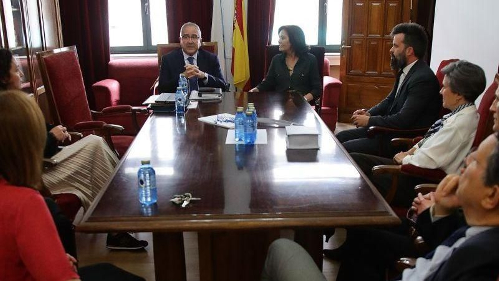 Reunión en la Audiencia con el presidente del TSXG.