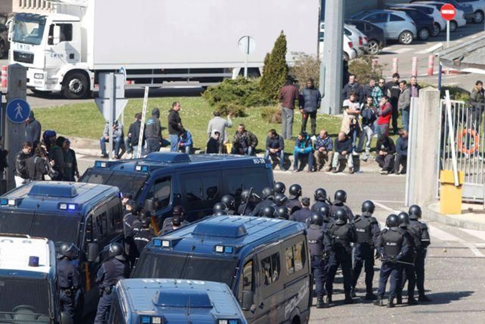Las protestas de la flota de cerco Berbés // JV Landín