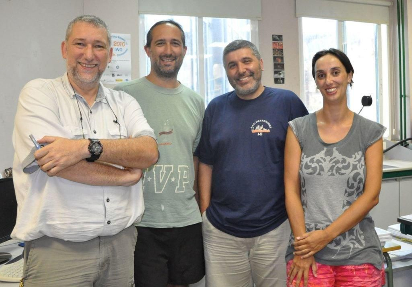Jesús Souza, Marcos Rubal,ambos de Vigo, Puri Vega, de Santiago, y Juan Moral, de Madrid.