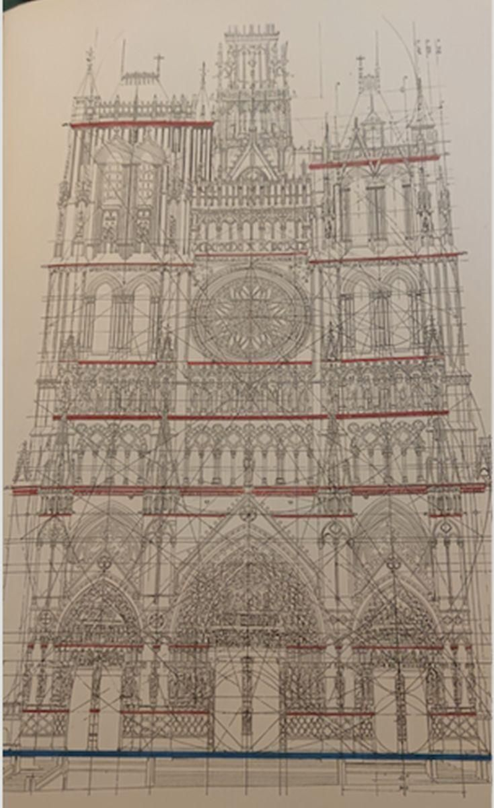 Estudio de la presencia del “número divino” (relación matemática entre dos segmentos que explica la relación entre armonía y belleza en las fachadas de cinco catedrales francesas .