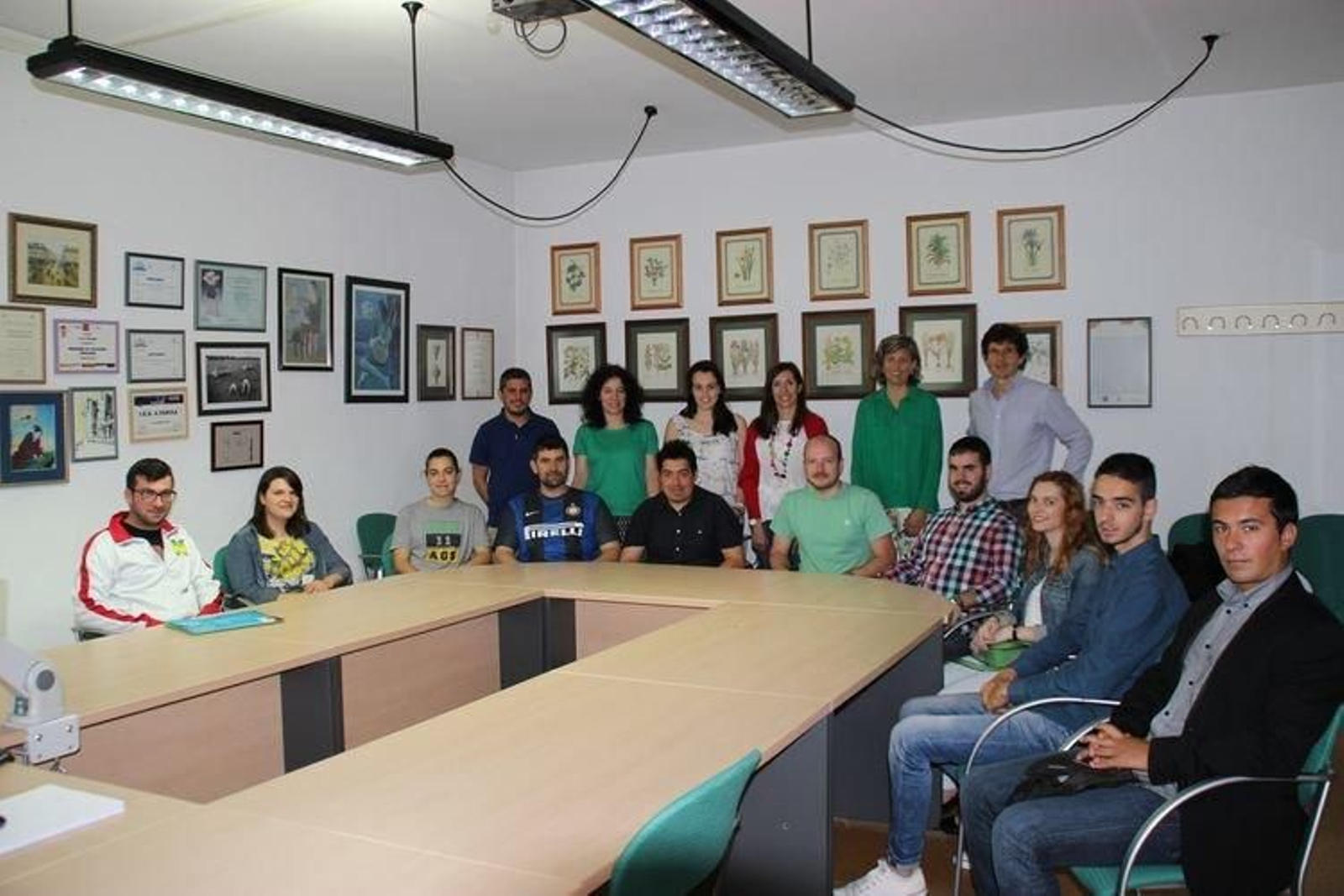 Profesores y alumnos del programa Erasmus.