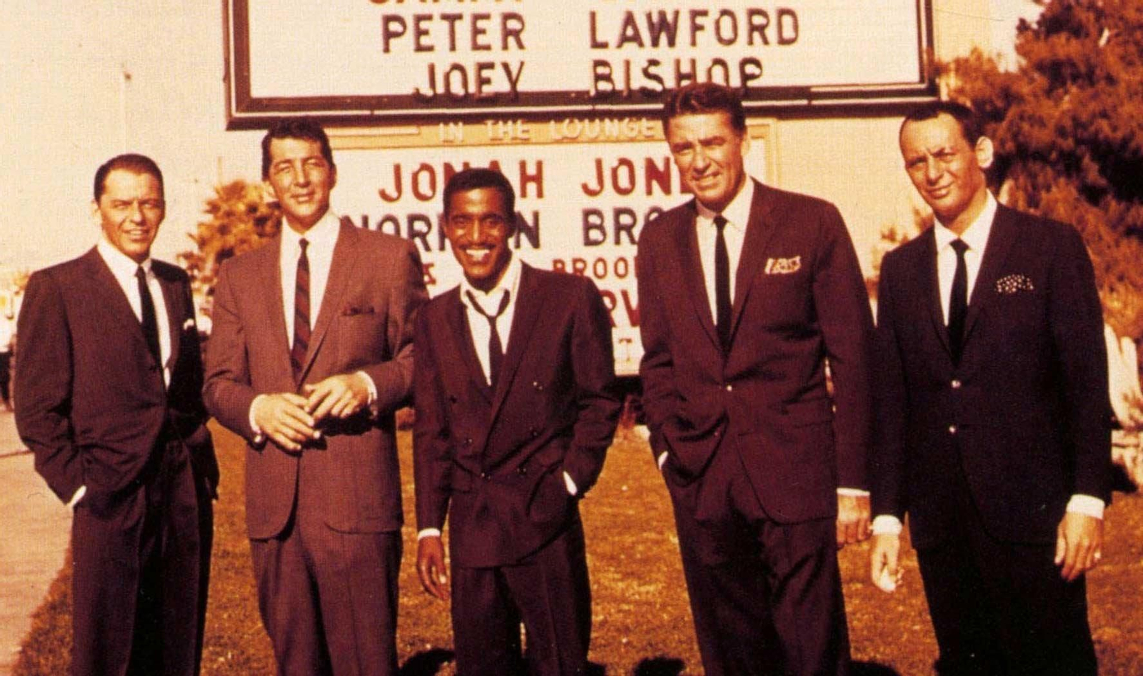 Os artistas que formaron o mítico Rat Pack de As Vegas.