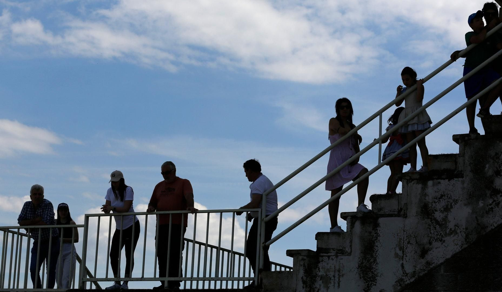 Unas vistas un poco más elevadas de los aficionados.