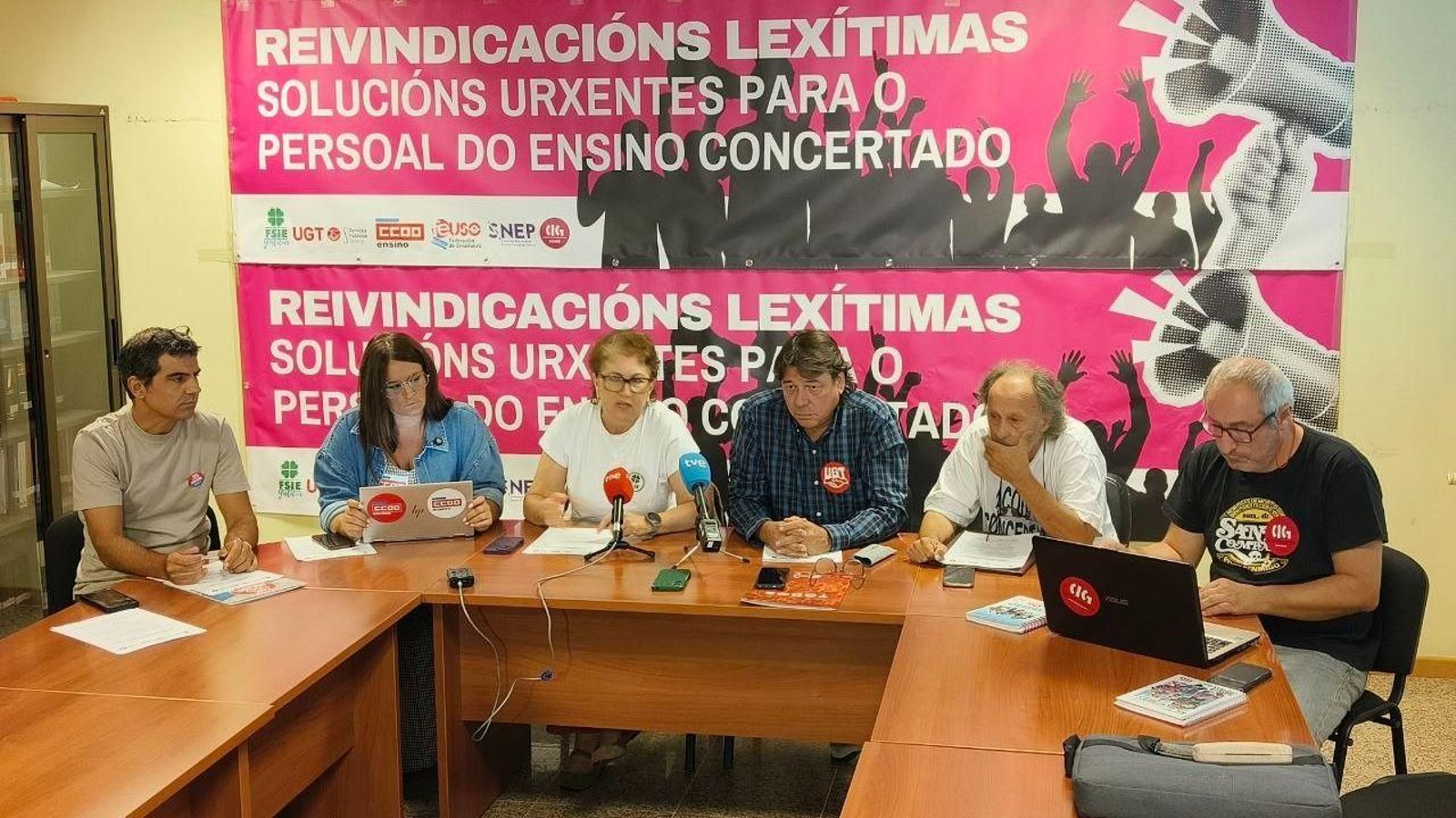 Los sindicatos reclaman desbloquear los acuerdos salariales y reducir la carga lectiva.