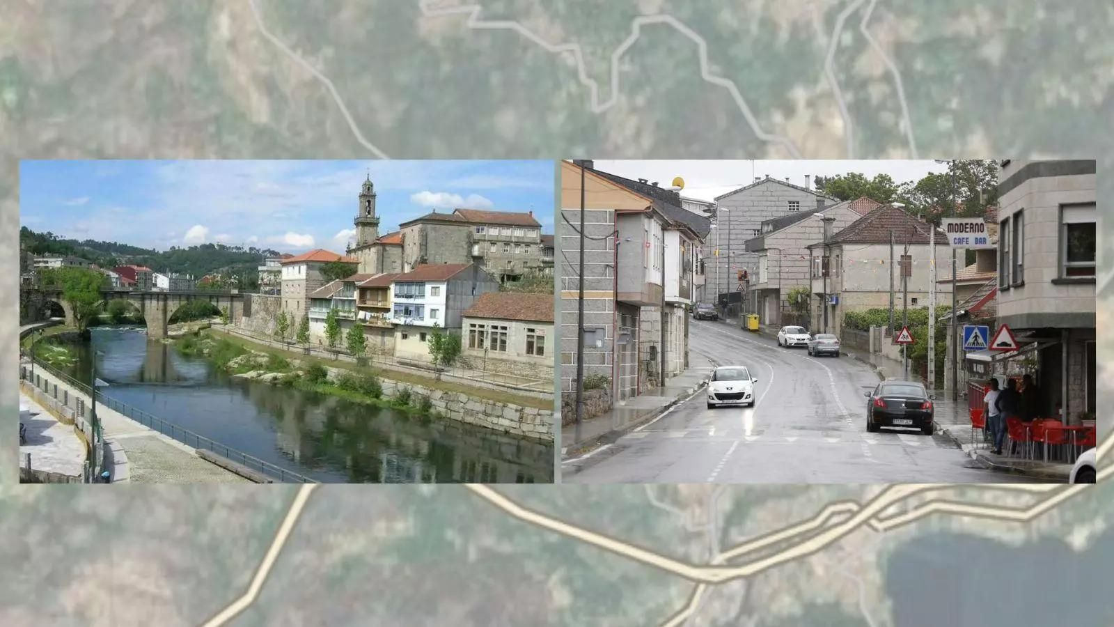 Los concellos ourensanos de Ribadavia y Carballeda de Avia.