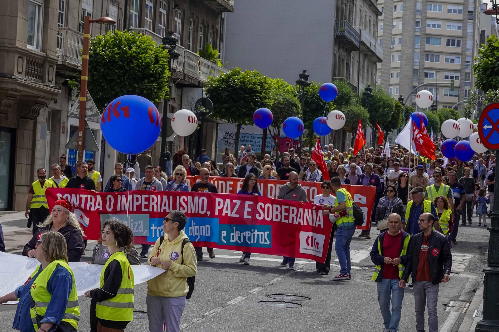 Galería | Jornada de reivindicaciones por el Día del Trabajador en Vigo