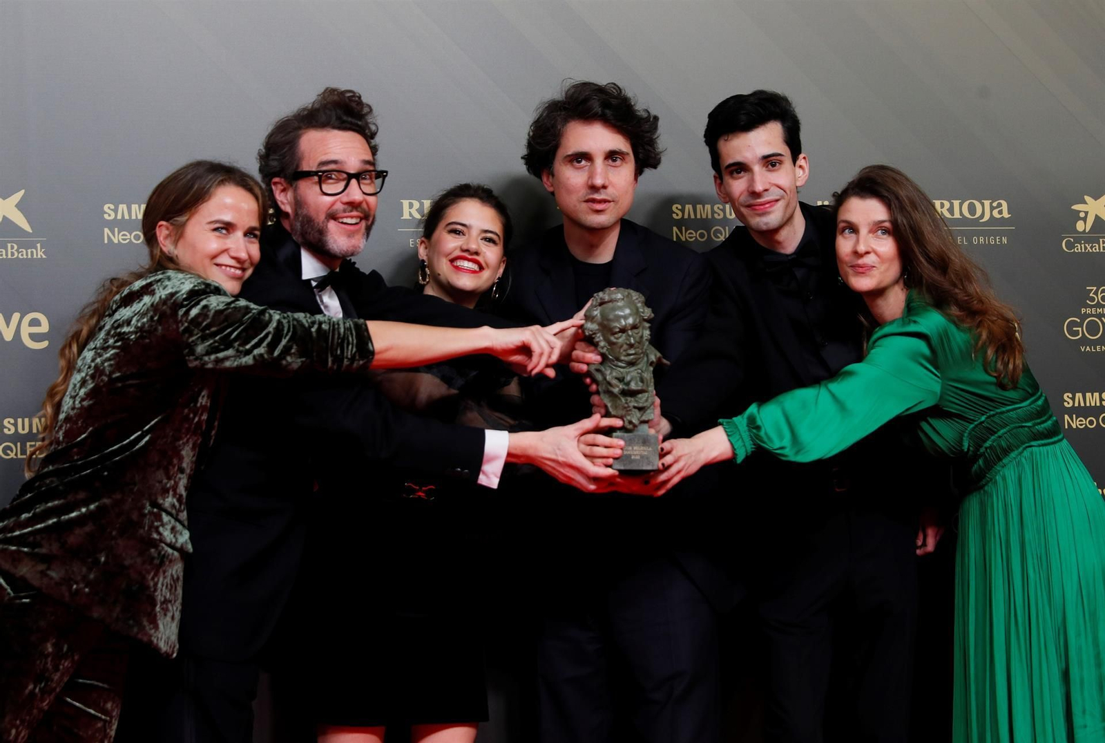 Las imágenes de los premiados en la gala de los Goya