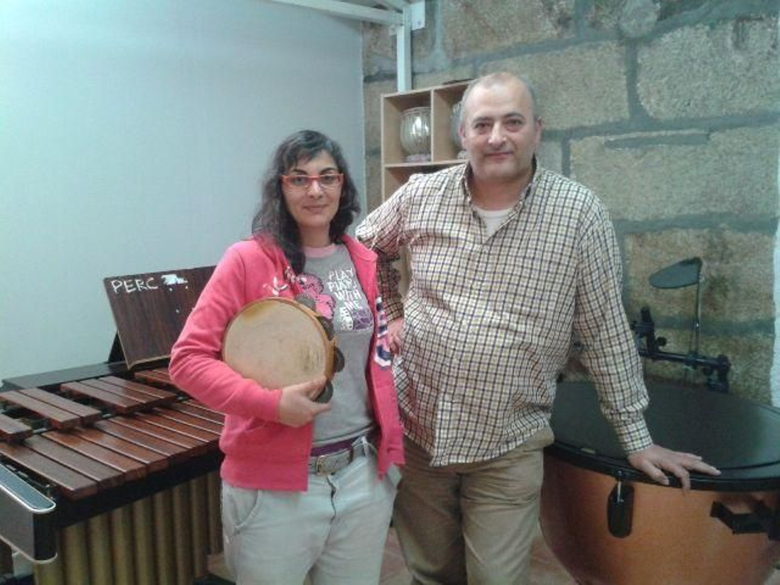 Myriam Cortizo y Ernesto Campos, ayer en Mayeusis.