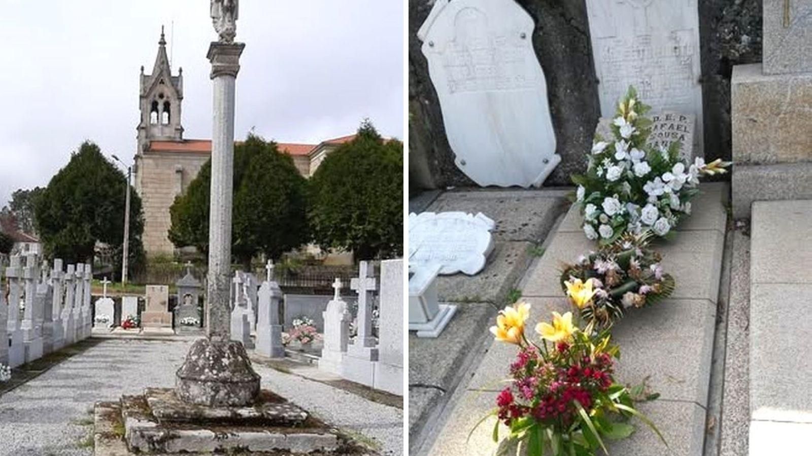 No cemiterio de Sabucedo de Montes, repousa Álvaro de las Casas. / Locus mortuorio de Álvaro de las Casas.