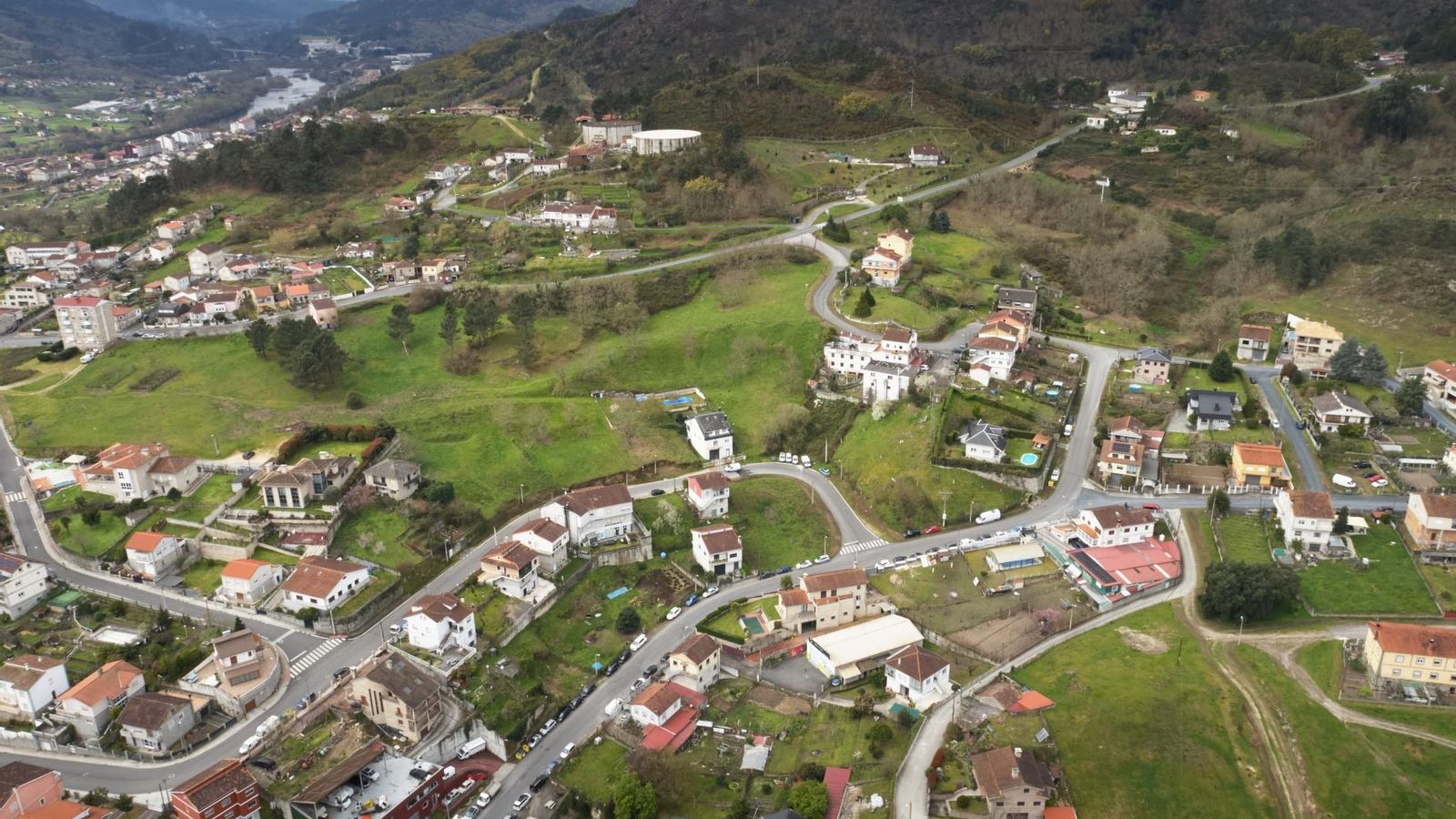 Obras en la Variante Norte, a vista de dron.