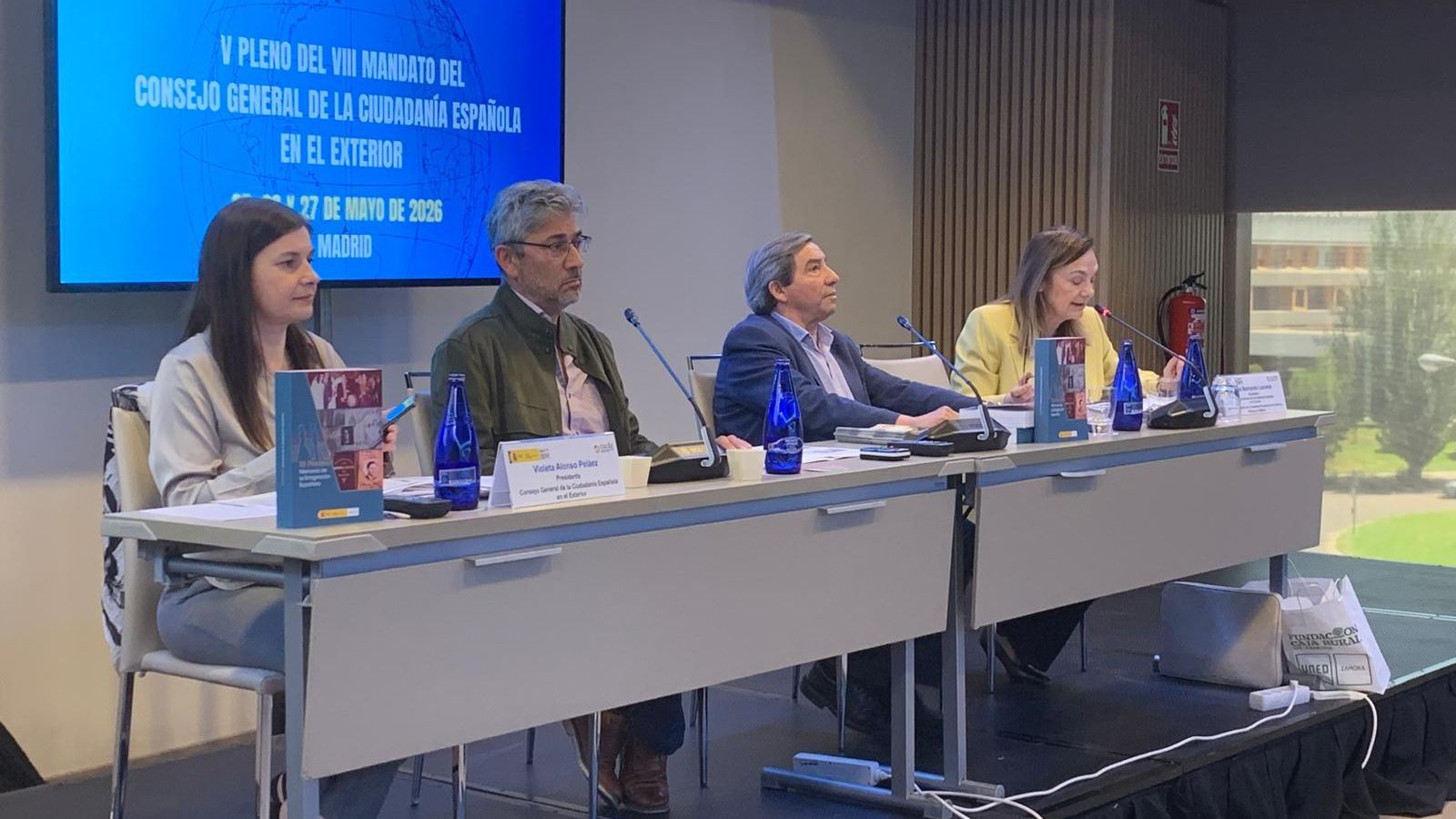 Elena Bernardo durante la presentación