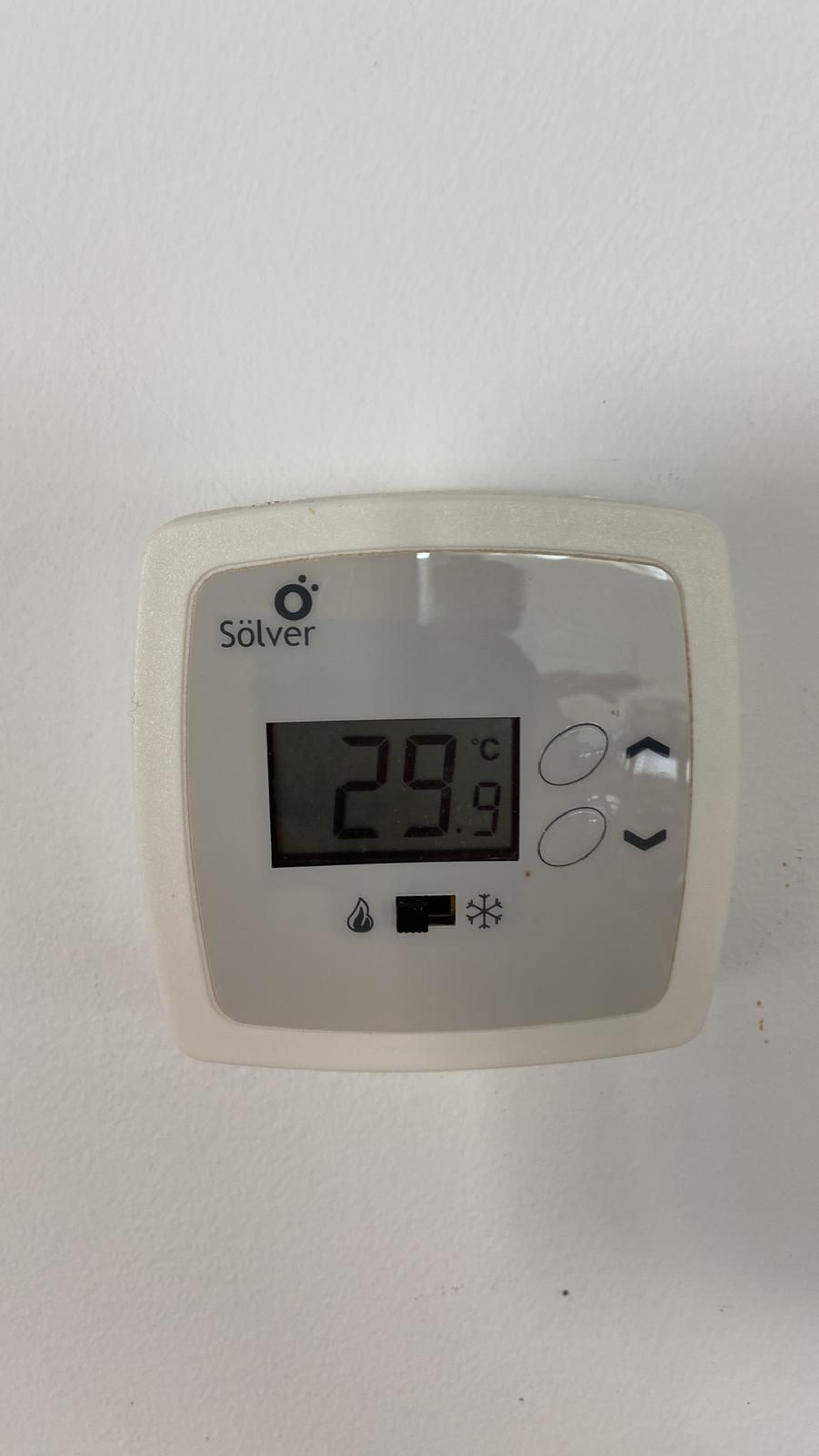 Temperaturas elevadas en el interior de la residencia ya en junio.