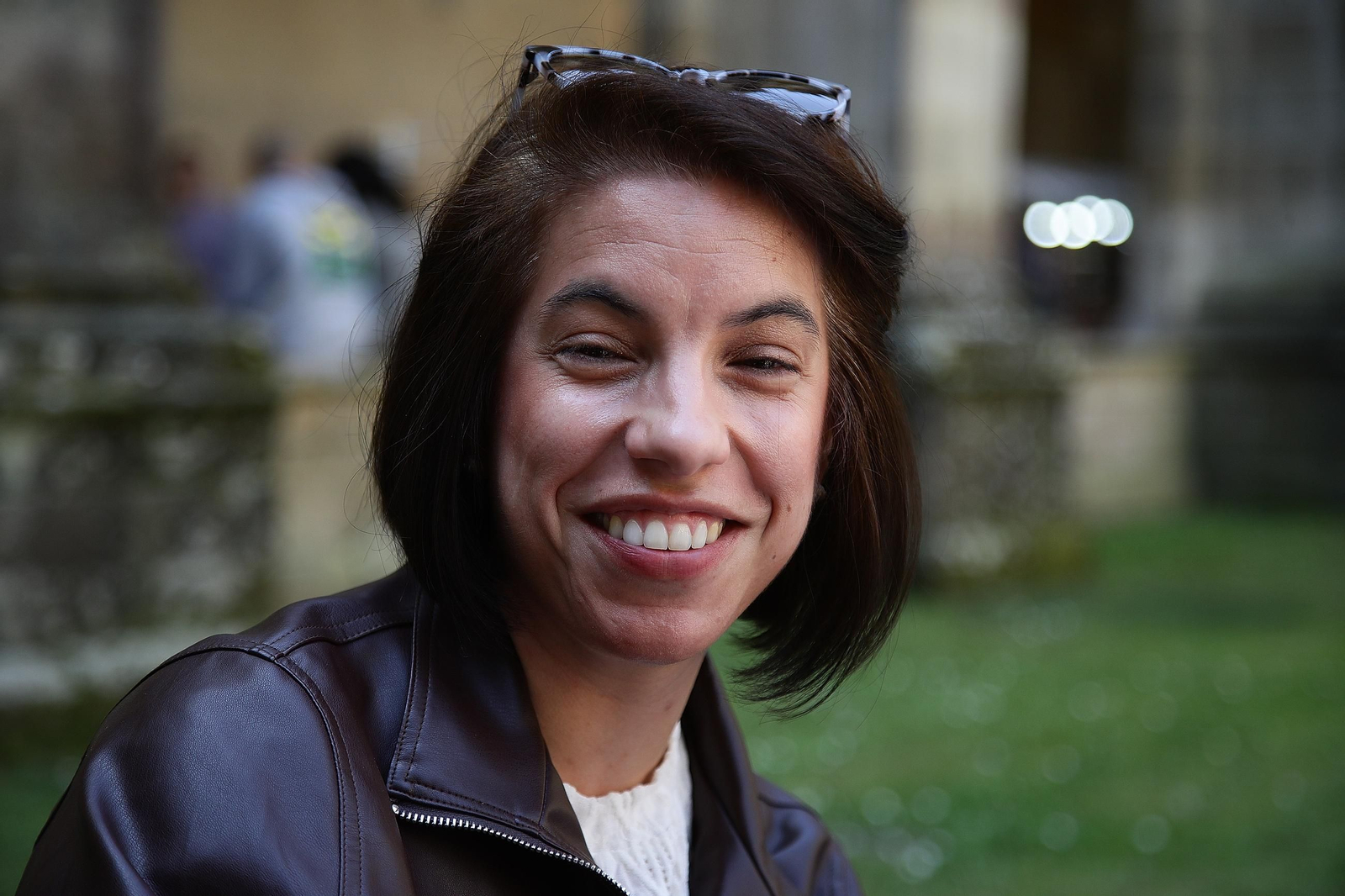 Silvia, una de las comensales que asistió a la Festa da Faba.