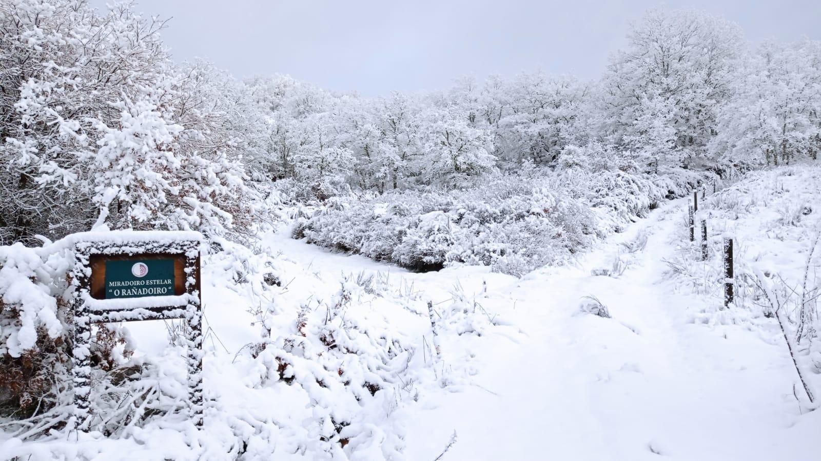 Nieve en Xares (A Veiga)