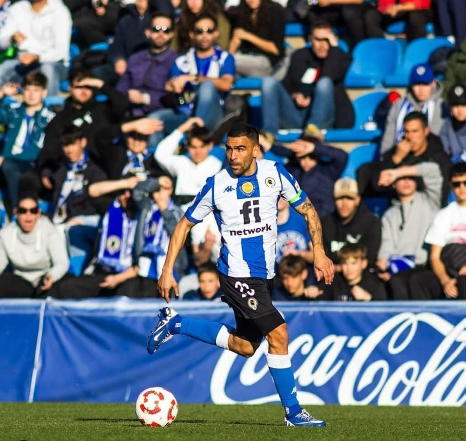 Dani Romera, con el Hércules.