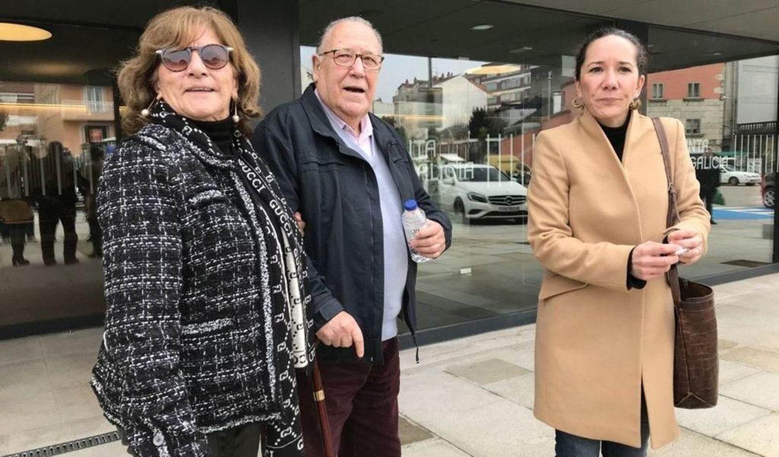 Los padres y la hermana de Déborah en las últimas declaraciones de febrero pasado.